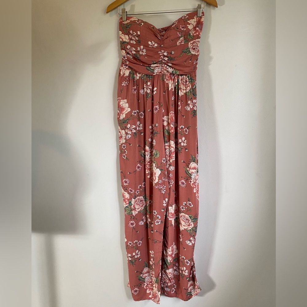 Band of Gypsies Floral Jumpsuit in Pink